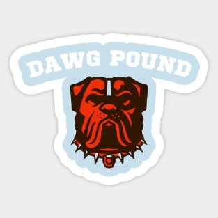 Dawg Pound - Cleveland Browns/Pittsburgh Steelers Sticker